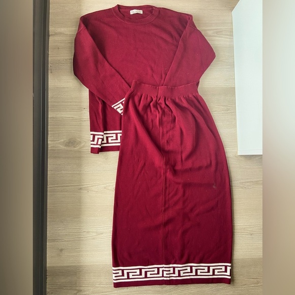 Sweaters - Por La Cara Vintage Sweater and skirt set​​